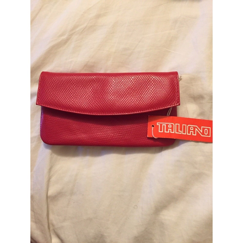 Taliano Vintage Red Leather Wallet Expressly for Jordan Marsh